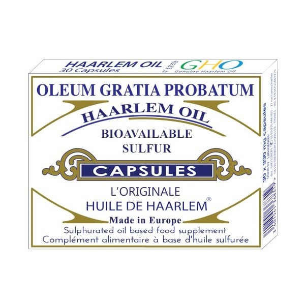 Véritable Huile de Haarlem 30 capsules