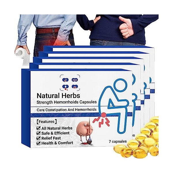 LPSHGK Heca Natural Herbal Strength Hemorrhoid Capsules, Heca Natural Herbal Hemorrhoid Capsules, Heca Hemorrhoid Capsules, H