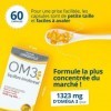 OM3 - Équilibre Émotionnel Formule Originale -Huile de poissons concentrée à 91% dOméga-3 - 60 capsules