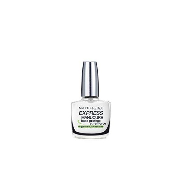 Maybelline New York - Express Manucure - Vernis à Ongles Base Coat Protège et Renforce