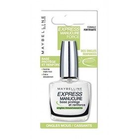 Maybelline New York - Express Manucure - Vernis à Ongles Base Coat Protège et Renforce