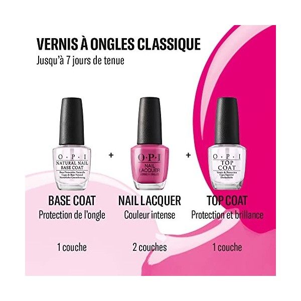 OPI Top Coat - Couche de protection du vernis à ongles - Qualité professionnelle - 15 ml