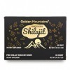 Premium Pure Shilajit Dry Drops de Sibérian Green Altai "Golden Mountains" - 60 Compte 200 mg Complément alimentaire Acide 