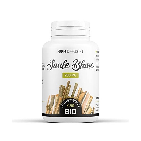 Saule Blanc Bio - 200 mg - 200 gélules végétales