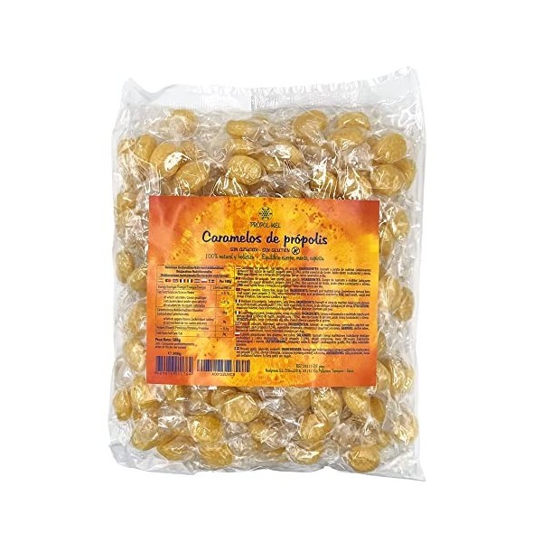 500g - Bonbons propolis - Sans gluten/sans sucre. Fabriqués à partir de la propolis finement émincée. Recommandés pour combat