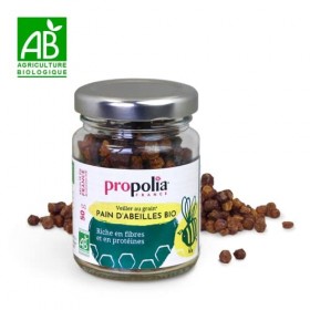 PROPOLIA - Bio - Pain dabeilles - 100% pollen fermenté - Système immunitaire, Digestion et Vitalité - 50g