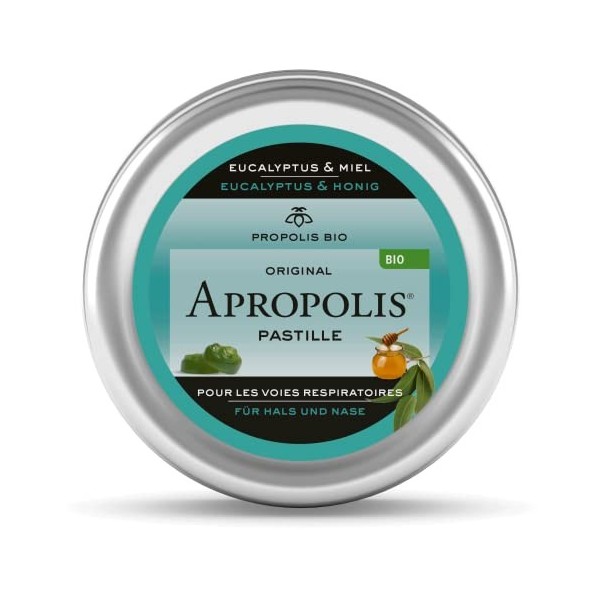 Lemon Pharma Pastilles Propolis Apropolis Miel dEucalyptus Boite de 40 g