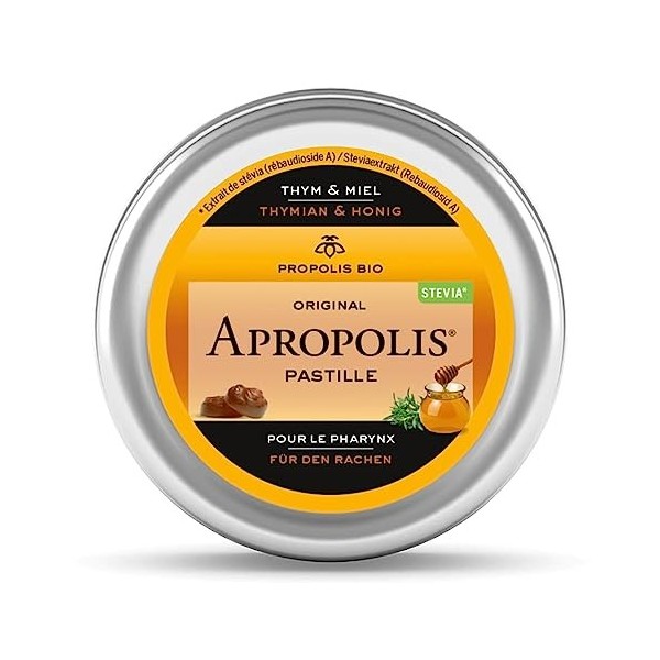 Lemon Pharma Pastilles Propolis à lArôme Thym/Miel Boite de 40 g