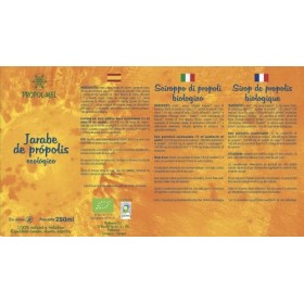 Propolis sirop - 250 ml – Sans gluten. Sirop BIO. Sirop contre la toux et les glaires dans la gorge.