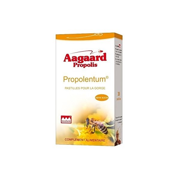 Aagaard - Propolentum Original pour la Gorge - 30 Pastilles