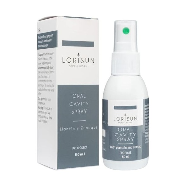 Lorisun Propolis Spray pour la Gorge | Spray Bucal | Maux de Gorge et les Inflammations | Propolis Naturelle | Anti-Inflammat