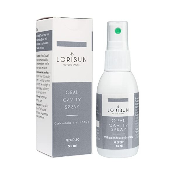 LORISUN | Spray Gorge Propolis avec Calendula | Spray Propolis | Pour les maux de gorge et les inflammations buccales | Antib