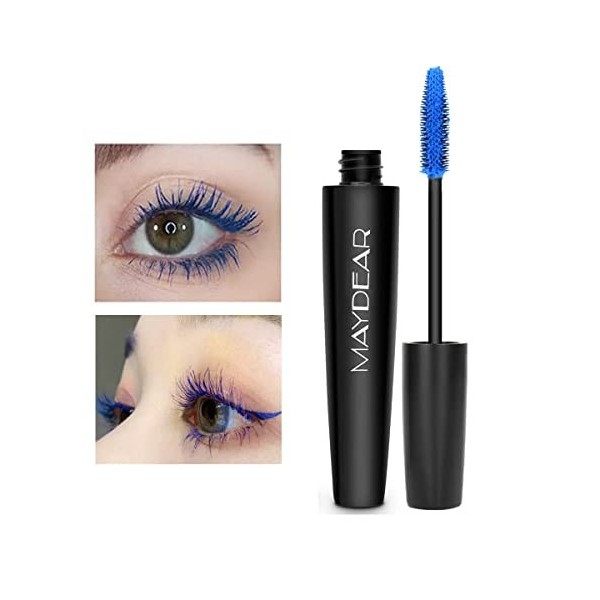 Maydear Mascara, waterproof, longue tenue, sans bavure, volumineux et charmant Bleu 