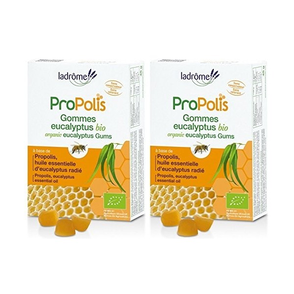 LaDrome Propolis Gommes à lEucalyptus Lot de 2