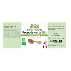 Propos Nature - Spray Buccal À&nbsp; La Propolis Verte Bio Certifié Ab - Contenance : 15 ml Lot de 2 