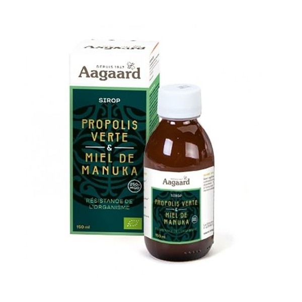 Sirop Propolis Verte & Miel De Manuka Bio 150ml Aagaard Propolis