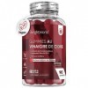 Gummies Vinaigre de Cidre de Pomme Avec la Mère 1000mg, 90 Gummies Vegan Goût Pomme +1 Mois - Enrichi en Vitamine C, B6, B9