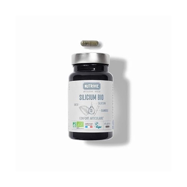 Silicium Bio - 60 gélules - VEGAN, BIO - NUTRIVIE - Fabriqué en France