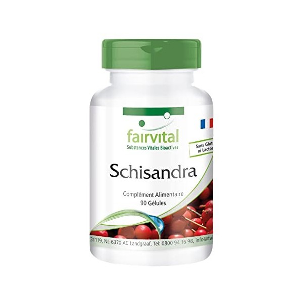 Fairvital | Schisandra - WuWeiZi - VEGAN - 90 gélules - pour 3 mois