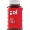 Goli Nutrition, Apple Cider Vinegar Gummies Gommes au Vinaigre de Cidre , 500mg, 60 Gommes végétaliennes, Sans Gélatine, Tes