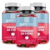 Gummea Vinaigre De Cidre Pack 3X60 Gummies | Complément Alimentaire à Base de Vinaigre de Cidre et de Gingembre | Le Gingembr