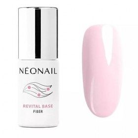 NEONAIL Vernis Semi Permanent Base Coat 7,2 ml Vernis Gel UV Semi Permanent Revital Base Fiber Milky Cloud Base Vernis à Ongl