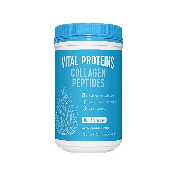 Vital Proteins, Collagène à boire, Complément Alimentaire, Peptides de Collagène Hydrolysés, Non Aromatisé, 567g