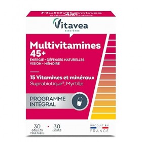 Vitavea-Complément Alimentaire Energie,Défenses Naturelles,Vision,Mémoire Multivitamines et Minéraux Zinc,Fer,Vitamine C,Vita