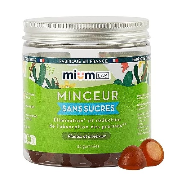 mium LAB - Complément Alimentaire Perte de Poids Sans Sucre - Gummies Brûleur de Graisse Réduit lAppetit - Cure 21 jours - 1