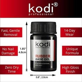 Kodi Professional Vernis Gel Base Coat 14ml | Gel dissolvant, Trousse de vernis à ongles | Facile à utiliser, non toxique et 
