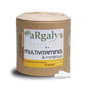 Multivitamines et minéraux - 17 Nutriments - Magnésium + Vitamines B12, D3 et A, B, E, K1 et H - Iode, Sélénium - Homme/Femme