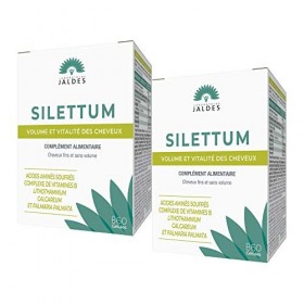 SILETTUM GÉLULES Lot de 2 boites de 60 120 Gélules | Redonne beauté, vitalité et volume aux cheveux | Pour les cheveux tern