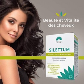 SILETTUM GÉLULES Lot de 2 boites de 60 120 Gélules | Redonne beauté, vitalité et volume aux cheveux | Pour les cheveux tern