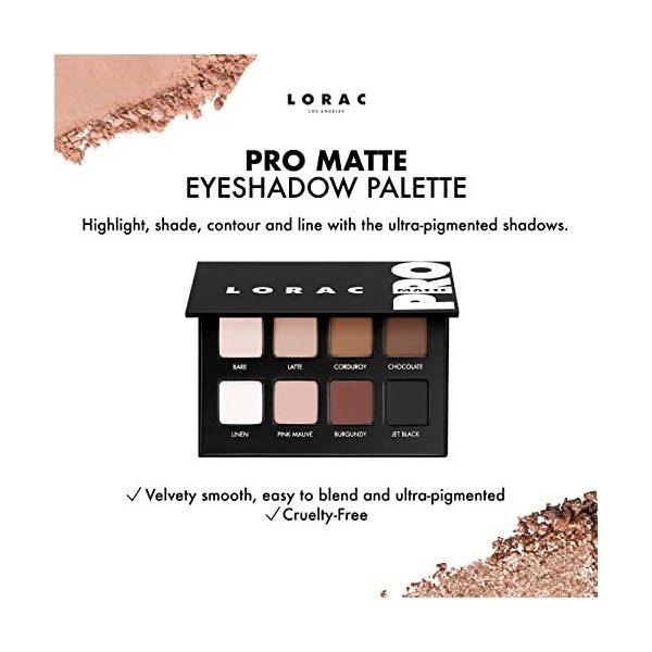 Palette de fard à paupières mat Lorac Pro