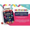 99 Life | Gummies Multivitamines et Minéraux pour Adultes | Véganes sans Sucre avec 11 Vitamines et Minéraux | Saveur de Fram