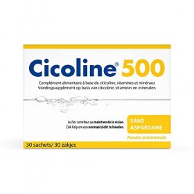 Densmore - Cicoline - Complément Alimentaire Mémoire et Vision - Zinc, Biotine, Inuline, Citicoline - 30 sachets - Cure de 1 