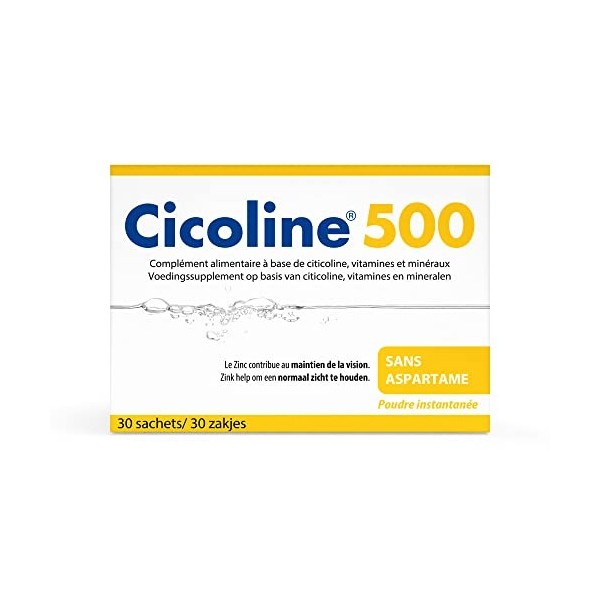 Densmore - Cicoline - Complément Alimentaire Mémoire et Vision - Zinc, Biotine, Inuline, Citicoline - 30 sachets - Cure de 1 