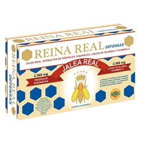 Robis Gelée Royale 2% 10-HDA, Reina Real DEFENSES -Contribue au Système Immunitaire, Antiviral, Propolis, Echinacea et Vitami