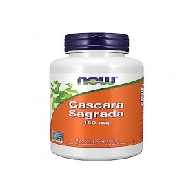 Now Foods, Cascara Sagrada, 450mg, 100 Capsules végétaliennes, Testé en Laboratoire, Végétal, Sans Gluten, Sans Soja, Végétar