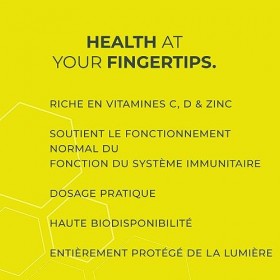 NUTRIQ Immune-Booster Multivitamines Gummies - Gommes vitaminées avec vitamine C + vitamine D + zinc pour toute la famille - 