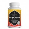 Multivitamines Gélules à Fort Dosage pour Hommes et Femmes, 13 Vitamines Naturelles A, B, C, D, E, K, 120 Capsules Vegan pour