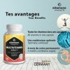 Multivitamines Gélules à Fort Dosage pour Hommes et Femmes, 13 Vitamines Naturelles A, B, C, D, E, K, 120 Capsules Vegan pour