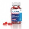 Arkopharma Forcapil Croissance, 60 gummies, Caramètres en caoutchouc Saveur fruits Rouge, Force, Vitalité et Brillant, Haute 