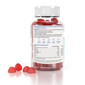 Arkopharma Forcapil Croissance, 60 gummies, Caramètres en caoutchouc Saveur fruits Rouge, Force, Vitalité et Brillant, Haute 
