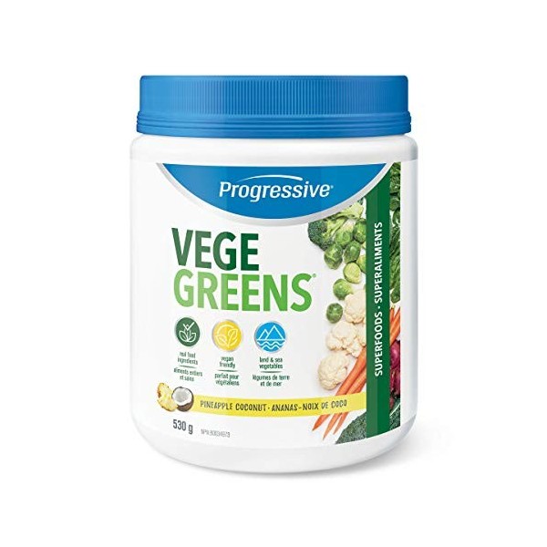 Progressive VegeGreens - Pineapple Coconut 530g Pine/Coco