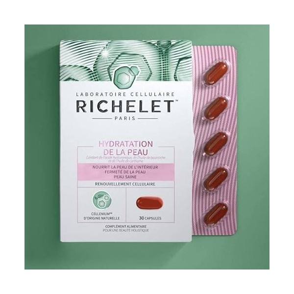 RICHELET Hydratation de la Peau - Lot de 3 Boites de 30 capsules 0.17 kg