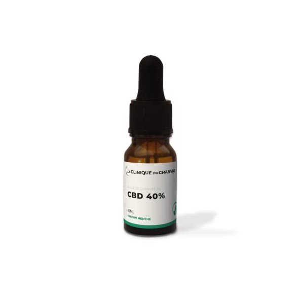 Huile 40% | Goût Menthe | Qualité premium | Fabriqué en France - 10 ml