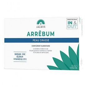 ARRÊBUM COMPRIMÉS Pack de 180 | Programme de 3 Mois formulé pour les peaux grasses et cuirs chevelus gras | Combinaison essen