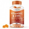 Gummies à la Vit C - 60 Bonbons gélifiés Multivitamines et Minéraux Vegan à mâcher enrichies de Zinc, de Vit B12, de Biotine,