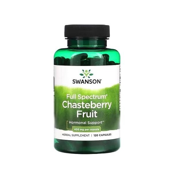 Spectrum Chasteberry Fruit, 400 mg – 120 caps, soutien naturel pour le bien-être de la femme